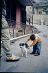 giocando col cane Al ...